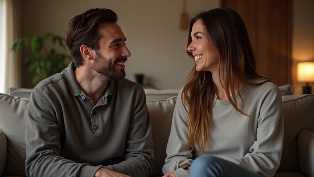 Deux personnes en discussion respectueuse, posture ouverte et langage corporel bienveillant