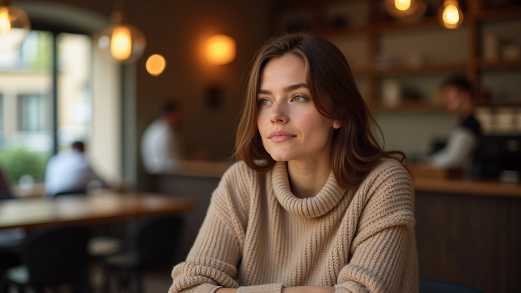 Une personne écoute attentivement un ami qui parle, expression concentrée et bienveillante, café ou environnement intime